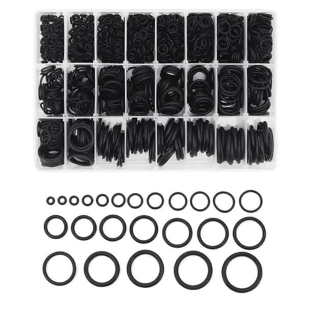 O-rings Kit, 1200 Pcs 24 Sizes O-ring Kit Assortment Rubber Seal Gasket O-rings