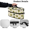thumbnail image 5 of HELLHERO Protective Travel Steamer Storage Bag Avocado Pattern, Zipper Portable Steamer Carrying Case(Bag Only), 5 of 6