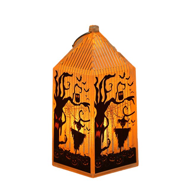 Linterna LED de Halloween, linterna sin llama de estilo Retro pequeño, adorno de decoración de Halloween Zhivalor CWY-0999