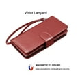 thumbnail image 6 of Galaxy A52 5G Wallet Case, Takfox PU Leather ID Credit Card Holder Slots Folio Flip Magnetic Detachable Hard Phone Case[Kickstand]& Lanyard for Samsung A52 5G-Wine Red, 6 of 6