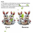 thumbnail image 5 of DESIGNICE Easter Bunnies - Cute Easter Bunny Earrings 2D Pendant for Women Acrylic Easter Basket Eggs Bunny Rabbit Earrings Earrings Jewelry Gift, 5 of 7