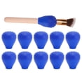 thumbnail image 4 of Cosmetic Brush Protection Cover, Portable 20pcs Silicone Makeup Brush Covers  For Outdoor, 4 of 8