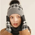 thumbnail image 4 of Caywon Women's and Men Winter Knitted Warm Cold Proof Scarf Hat Gloves 3 Piece Set Ideal for Cold Weather Keeps Head Neck Hands Cozy and Protected Suitable for Outdoor Activities, 4 of 4
