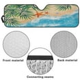 thumbnail image 6 of Uorisanigo Windshield Sun Shade for Jeep Wrangler TJ JK JL1997-2024, Aluminum Foil Film Beach Starfish Car Winshied Sunshade, Block UV Rays and Heat Protection for Car Interior, 6 of 7