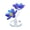 B, variant on Artificial Flowers Glass Crystal Two-Branch Flower Ornament for Home Desk Table Decor