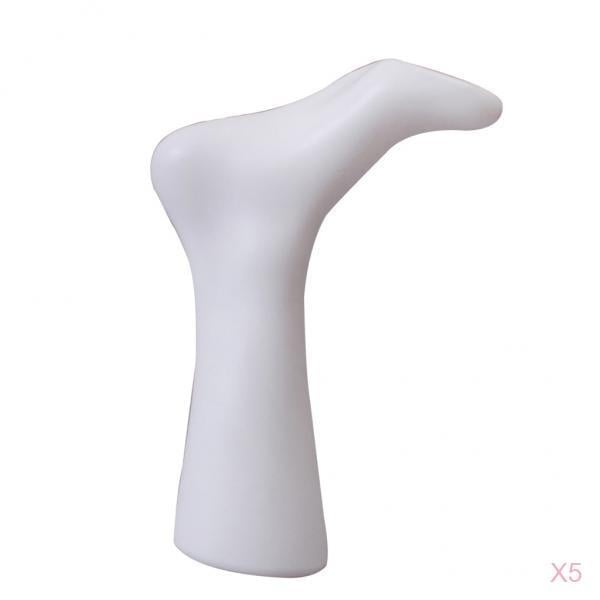 5 / Set Tienda Tienda Mujer Pie Mujer Calcetines Que Muestran Soportes De Exhibición Molde Sunnimix Pie Maniquí Blanco