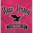 thumbnail image 2 of Cute New Jersey Bald Eagle Floral Plus Size Crewneck Graphic Tee Shirt Brisco Brands 2X, 2 of 5