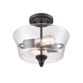 thumbnail image 6 of 2110-MB-Millennium Lighting-Caily - 2 Light Semi-Flush Mount-10.43 Inch Tall and 11.62 Inch Wide-Matte Black Finish, 6 of 6