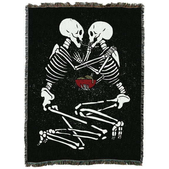Pure Country Weavers Lovers of Valdaro Ramen Large Tapestry Throw Woven from Cotton - Made in The USA (72x54)