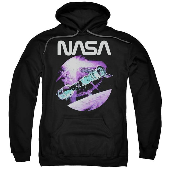 Trevco Sportswear NASA106-AFTH-6 Nasa Come Together Adult Pullover Hoodie, Black - 3X