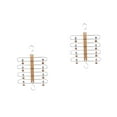 thumbnail image 4 of 2 pcs Multilayer Rack Pants Hangers Skirt Hanger with Clips Clothing Hanger Closet Rack, 4 of 8