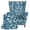 Tropical Floral Leaf Blue, variant on SEANATIVE Anti-slip Wingback Chair Slipcover 2 Piece Wing Chair Cover Stretch Armchair Cover Washable Stain-Resistant Dust-Proof Furniture Protector with Elastic Bottom, Tropical Floral Leaf Blue