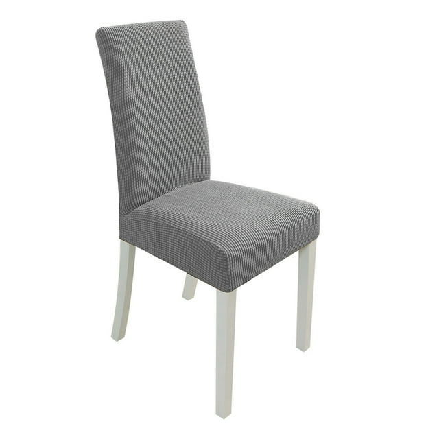 4 fundas elásticas resistentes al polvo para asiento de silla (gris)