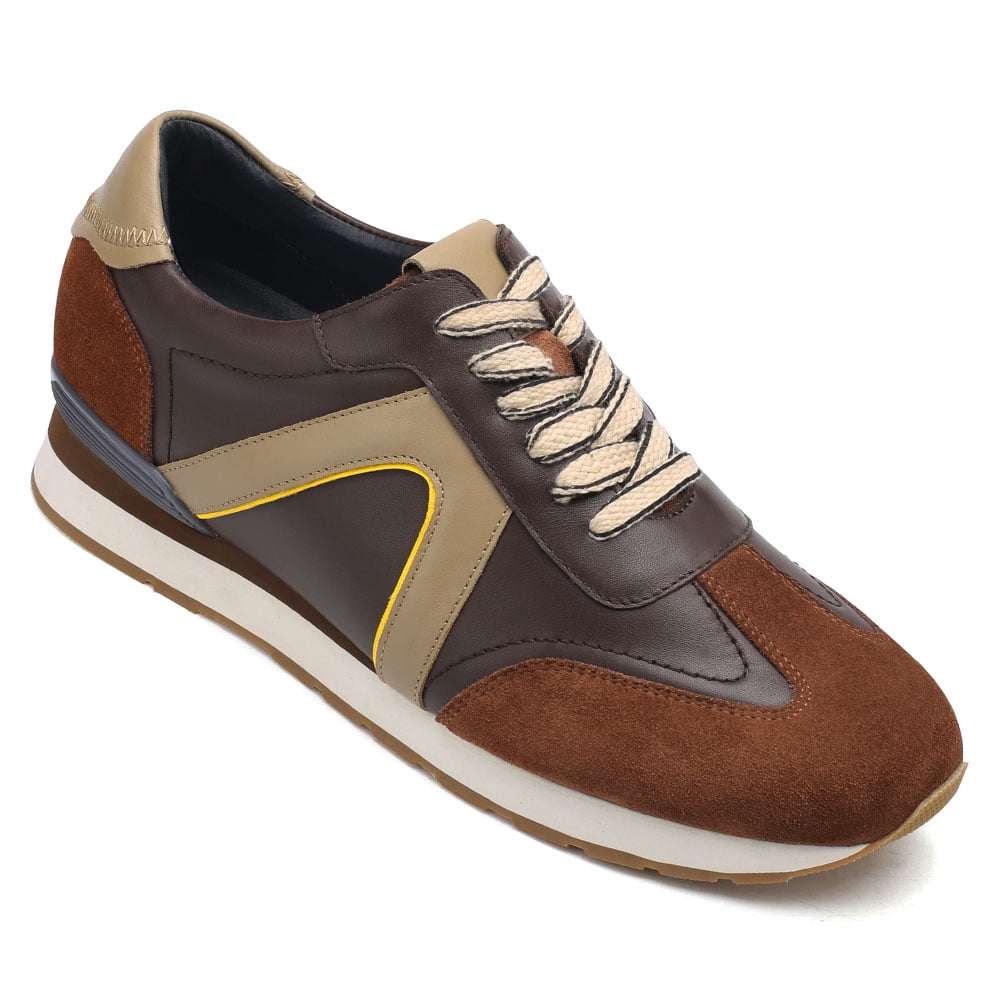 CMR CHAMARIPA Casual Elevator Shoes Suede Leather Raised Shoes Mens