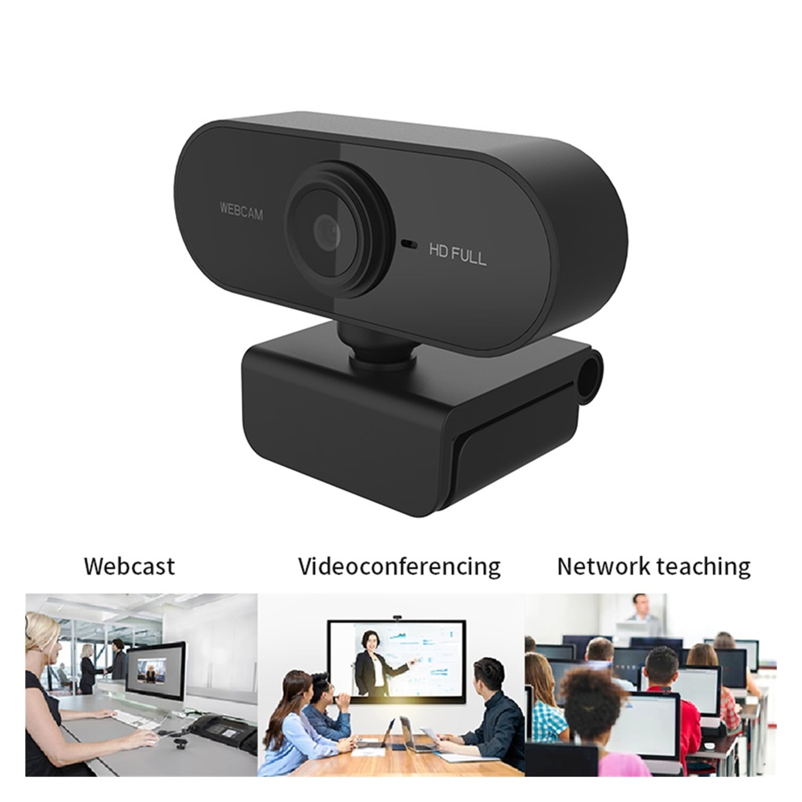 1080P Full HD Web Camera Webcam With Microphone USB PC Computer Laptop Desktop Web Cam For Live Broadcast Video ,HD Video