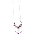 thumbnail image 1 of Cadena para Frente Cabeza Accesorios de Adorno de cabellero para Mujer Elegante Púrpura Hugo joyería de la frente para las mujeres, 1 of 8