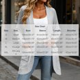 thumbnail image 3 of Sevevn Women's Ribbed Knit Cardigan Open‑Front Long Sleeve Mid‑Length Sweater Coat with Pockets Fall Casual Outerwear Gray XL, 3 of 5