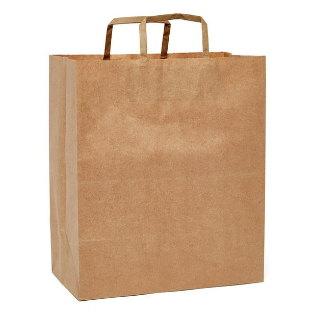 Kraft Paper Grocery Bags 12" X 12" Quantity 250 Gusset 7" by Paper Mart