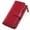 Red, variant on Women Leather Wallets RFID Blocking Clutch Card Holder Ladies Purse with Zipper Pocket