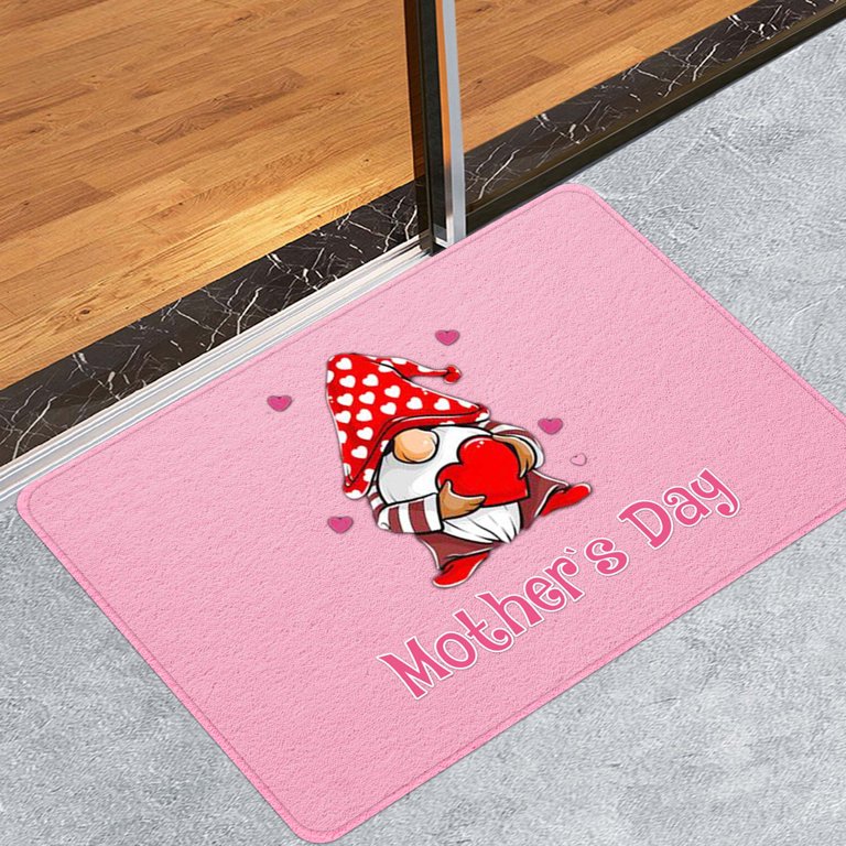 Mother's Day Welcome Door Mat Entrance Doormats Non Slip Indoor