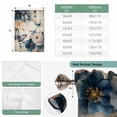 thumbnail image 6 of Vintage Blue Floral Tie Up Curtains for Windows, Adjustable Balloon Window Shades, Butterflies Watercolor Flower Tan Kitchen Window Treatments Adjustable Roll Up Curtain for Basement/Nursery 52"x45", 6 of 8
