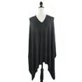 thumbnail image 5 of Styles I Love Women Ultra Soft Knit Poncho Sweater Pullover Cardigan Lightweight Wrap Topper for All Season (Black), 5 of 7