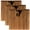 Dark Carbonized Brown, variant on JubileeYarn Bamboo Yarn Bowl with Lid - Holder Knitting Crochet Accessories - Dark Carbonized Brown - 3 Boxes