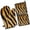 Tiger Stripes, variant on Red and Black Modern Art Geometric Kitchen Oven Mitt and Pot Holder Sets 2 Pcs for Baking, Cooking and Grilling, Heat Resistant Up To 392 °F
