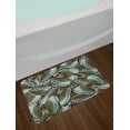 thumbnail image 2 of Exotic Bath Mat, Butterflies Jungle Queen Animal Spiritual Wings Nature Moth Transform Print, Non-Slip Plush Mat Bathroom Kitchen Laundry Room Decor, 29.5 X 17.5 Inches, Almond Green Gold, Ambesonne, 2 of 2