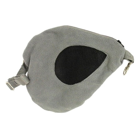 CarpNettore Hamster Travel Bag Holder Adjustable Shoulder Strap Portable Go Out Bag Shoulder Grey
