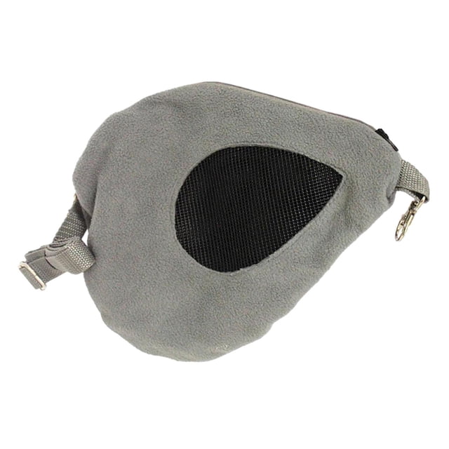 Bolsa de viaje para hámster con ventilación y almacenamiento, ligera y transpirable. Gris