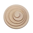 thumbnail image 3 of Círculos de Madera Natural Discos de Corte de Madera en Terminar Artesanía de Discos para Tableros Escolares - , 100 piezas 10- Soledad Adornos de madera, 3 of 10
