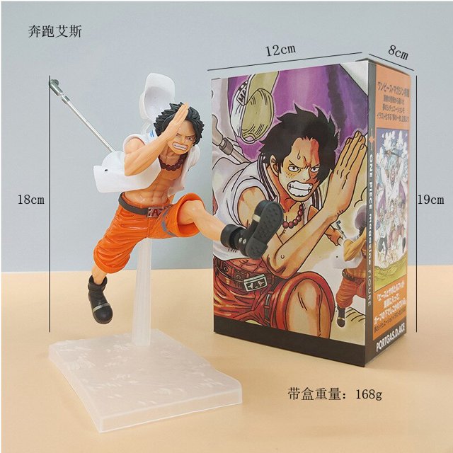 Figura de ONE PIECE Luffy Zoro Ace Sanji, 15-25cm, venta al por mayor con caja de Color, colección de modelos de muchos estilos, muñecas, regalos