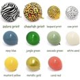 thumbnail image 3 of Safari Verde Azul Amarillo Animales Globos Kit De Guirnaldas Coral Rojo Arena Blanca Estampado De Leopardo Cebra Grano Globos De Papel Arco 11 Tipos Para Bosque Selva Wil, 3 of 4
