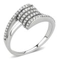 thumbnail image 1 of No Plating Stainless Steel Ring with AAA Grade CZ in Clear for Women Clear Stone Color Style DA342 Size 6, 1 of 5