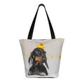 thumbnail image 3 of Fotbe Dachshund Sitting in Bathtub Pattern Beach Tote,Shoulder Handbag,Spacious Tote Bag,Lightweight Travel Bag,Versatile Shopping Bag, 3 of 9
