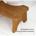 thumbnail image 6 of Toilet Stool Squat Adult, Wood Poop Stool for Bathroom Adults, Portable Toilet Potty Stool for Adults, 7 Inch Height, Brown, 6 of 9