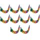 thumbnail image 1 of 10X Decoraciones de Guirnaldas de Papel, Pancarta Mexicana Guirnalda de Flores de Guirnalda de Hibisco Flores de Papel Tropicales Decoraciones de Fiesta de Luau, 1 of 5