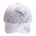thumbnail image 2 of Luckky 3D Ocean Creatures Embroidery Cap,Adjustable Cotton Baseball Cap,Raised Embroidered Sea Animal Hat for Beach Travel Outdoor Daily Wear, 2 of 8