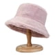 thumbnail image 5 of Gorro de pescador de piel de conejo de imitación gruesa para mujer, de invierno, combinable, de color sólido, cálido y resistente al frío, de piel sintética, 5 of 5