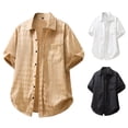 thumbnail image 4 of Yaoyar Men's Sparkle Sequins Shirts Disco Nightclub Shirt Short Sleeve Button Down Metallic Shirt Party Tops, 4 of 4