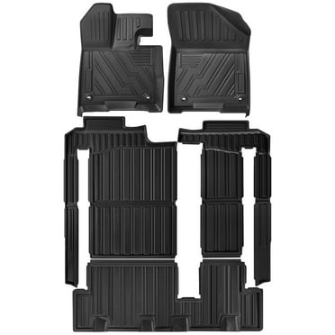 Heavy Duty All-Weather Floor Mats Rubber TPE Floor Liner for Toyota Sienna 2021-2023, 8 Seat TPE CarFloor Mats