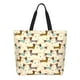 thumbnail image 1 of Balery Dachshund Dog Bolsa Tote Estilo Estético con Cremalleras, Bolsa de Hombro, Bolsa de Compras Grande y Plegable, 1 of 8