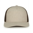 thumbnail image 2 of Outdoor Cap OC106 Structured 7-Panel Cap-Heathered Stone/Brown, 2 of 8