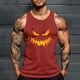 thumbnail image 1 of Camiseta sin mangas de cuello redondo para hombre, con estampado de Halloween, cuello redondo, estilo informal, deportiva, para hombre, 1 of 5
