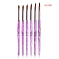thumbnail image 3 of Qarigey 6 Pieces Nail Brush Set Flexible Elegant Thin Pen Nib Gentle Plastic Bright Appearance Gel DIY Tools Painting Type3 NO3, 3 of 6