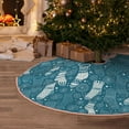 thumbnail image 5 of Lukts Cozy Winter Socks Pattern Print Color Life Christmas Tree Skirt, Winter Holiday Tree Mat Decoration ,Can be Used as A Shawl-36", 5 of 6