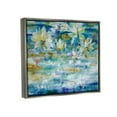 thumbnail image 3 of Stupell Industries Lotus Water Lilies Modern Pond Painting Luster Gray Floating Framed Canvas Print Wall Art, Design by Liz Jardine, 3 of 6