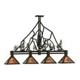 thumbnail image 2 of Meyda 143959 60 in. Tall Pines 4 Light Island Pendant, Oil Rubbed Bronze & Silver Mica, 2 of 5