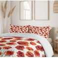 thumbnail image 6 of Ambesonne Flower Duvet Cover Sets, Poppies Garden Floral, 2-Queen, Scarlet White Red, 6 of 7